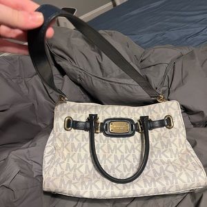 White/Navy Michael Kors Purse